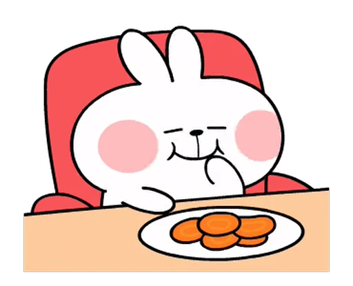 🍔 Стикер «White Rabbit» для Telegram