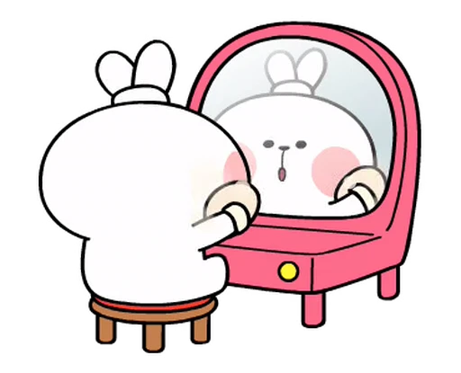 💄 Стикер «White Rabbit» для Telegram