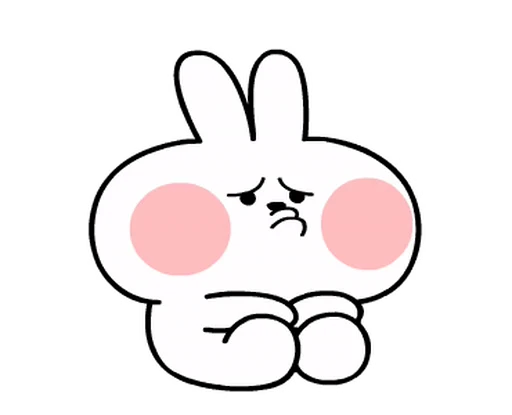 🙁 Стикер «White Rabbit» для Telegram