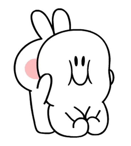 🤗 Стикер «White Rabbit» для Telegram