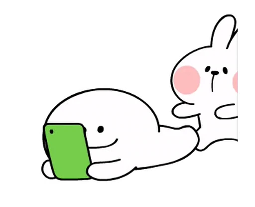 🤗 Стикер «White Rabbit» для Telegram