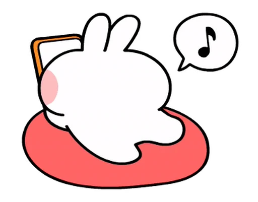 🎶 Стикер «White Rabbit» для Telegram