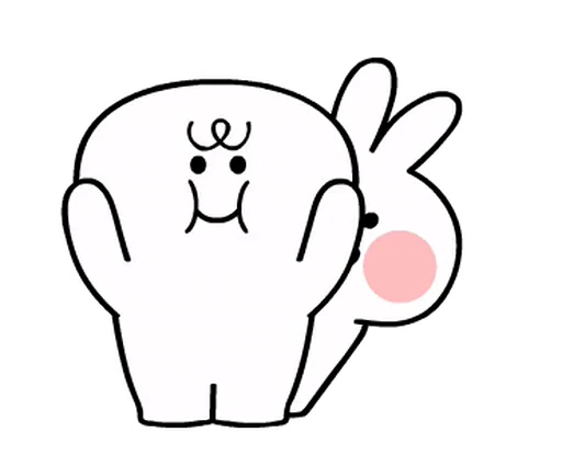 😂 Стикер «White Rabbit» для Telegram