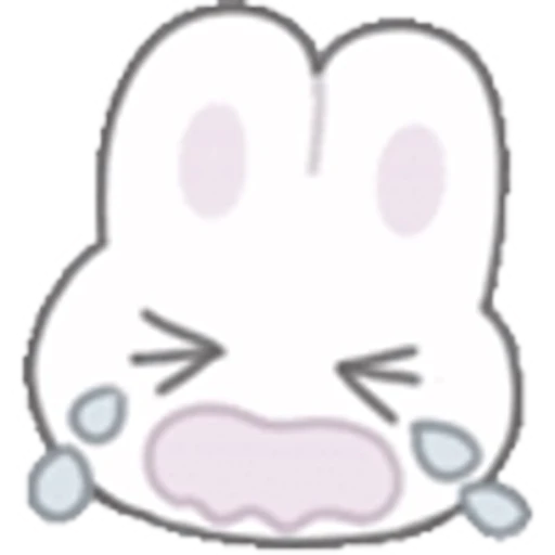 😭 Эмодзи «White Random» для Telegram