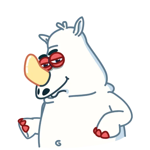 🤷‍♂️ Стикер «Rhino» для Telegram