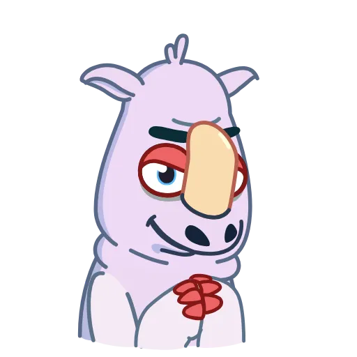 😈 Стикер «Rhino» для Telegram