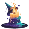 🕯 Эмодзи «White Witch» для Telegram