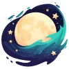 🌕 Эмодзи «White Witch» для Telegram