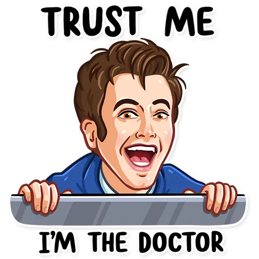 😃 Стикер «Doctor Who» для Telegram