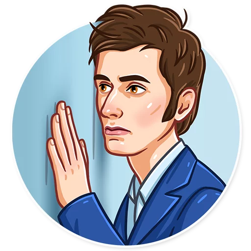 😔 Стикер «Doctor Who» для Telegram