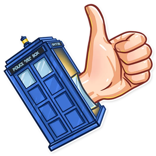 👍 Стикер «Doctor Who» для Telegram