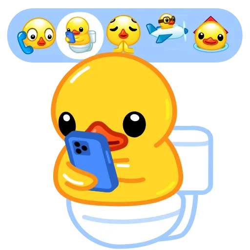 Стикер 24 Utya Why Telegram?