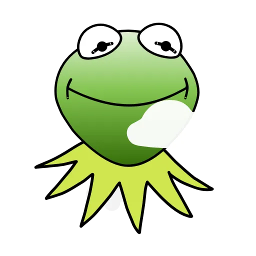 Стикер 6 Kermit The Frog