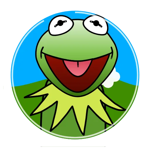Стикер 21 Kermit The Frog