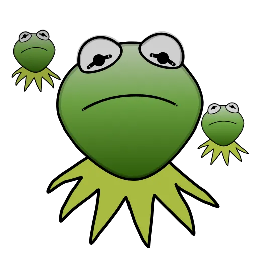 Стикер 8 Kermit The Frog