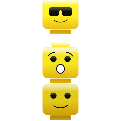 Стикер 30 Lego Emoji