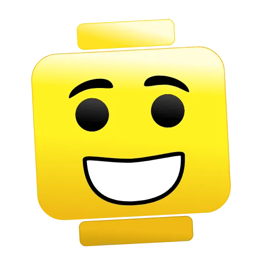 Стикер 11 Lego Emoji