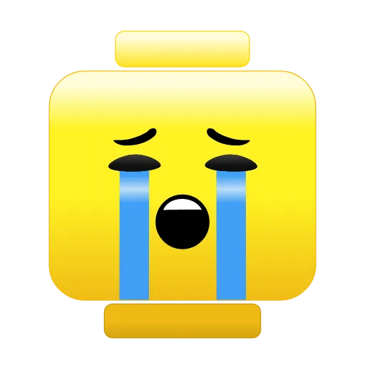 Стикер 17 Lego Emoji