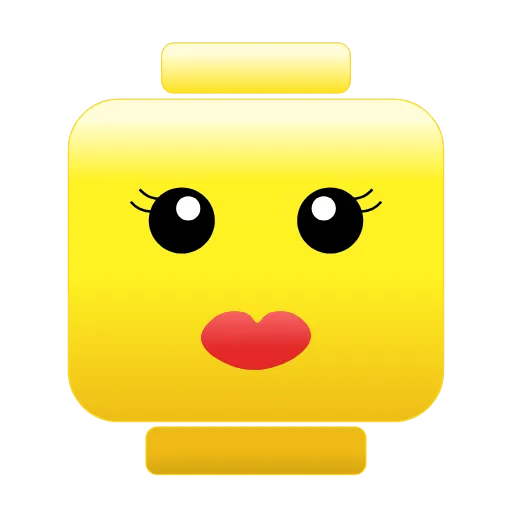 Стикер 9 Lego Emoji