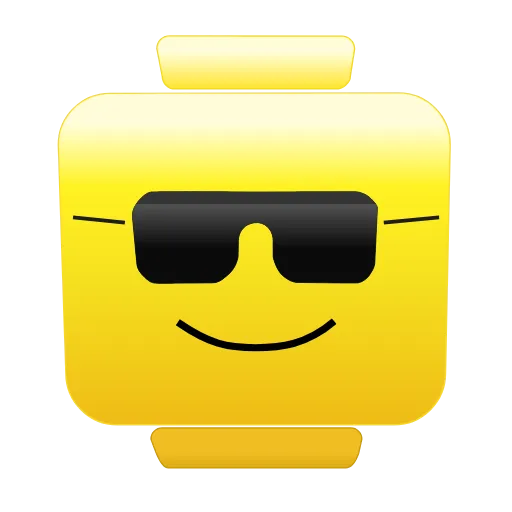 Стикер 5 Lego Emoji