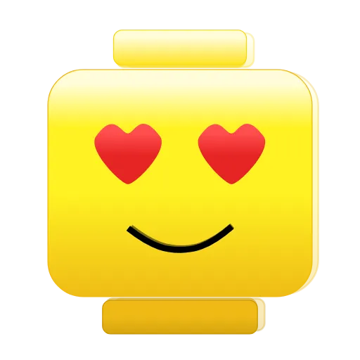 Стикер 6 Lego Emoji