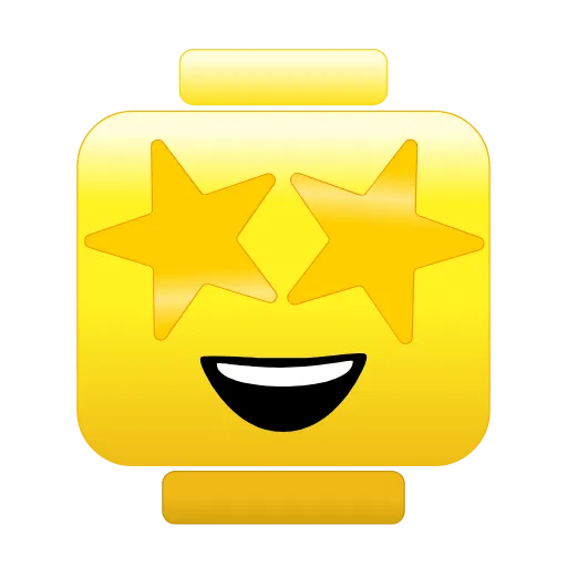 Стикер 7 Lego Emoji