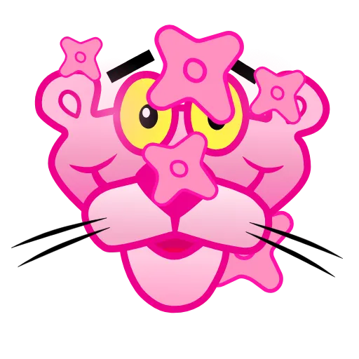 Стикер 10 Pink Panther