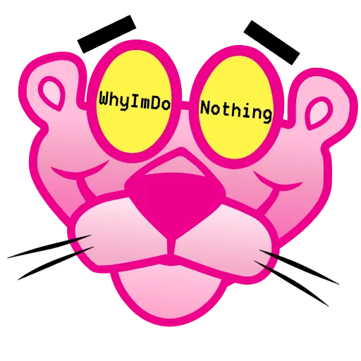 Стикер 19 Pink Panther