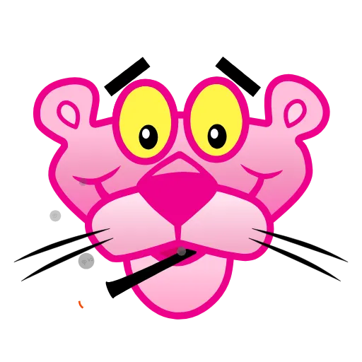 Стикер 9 Pink Panther
