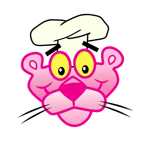 Стикер 18 Pink Panther