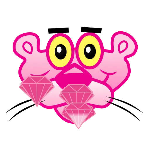 Стикер 7 Pink Panther