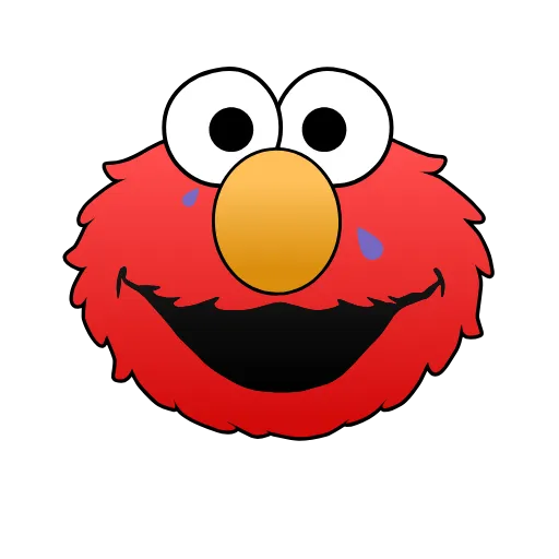 Стикер 2 Sesame Street Elmo