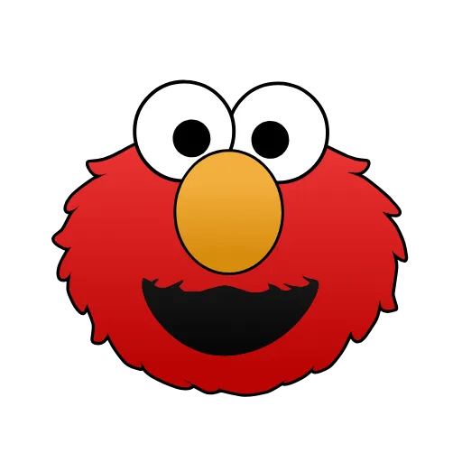 Стикер 5 Sesame Street Elmo