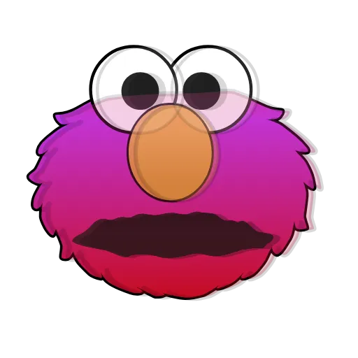 Стикер 14 Sesame Street Elmo