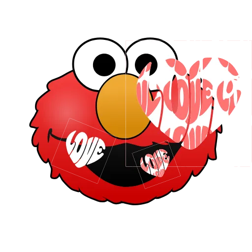 Стикер 3 Sesame Street Elmo