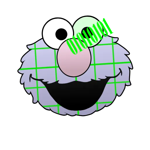 Стикер 10 Sesame Street Elmo