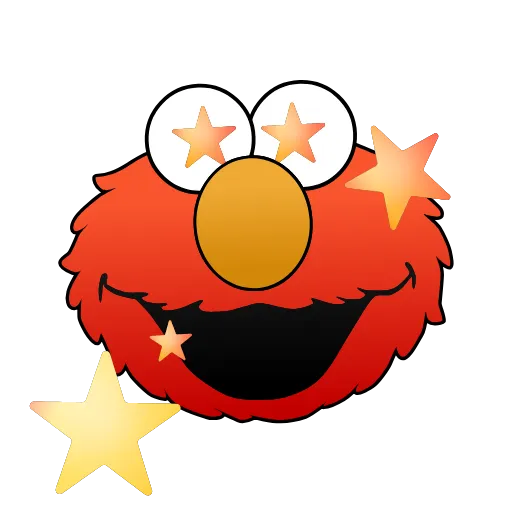 Стикер 6 Sesame Street Elmo