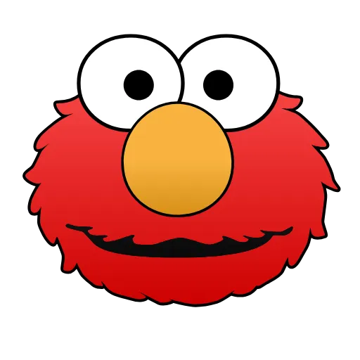 Стикер 4 Sesame Street Elmo