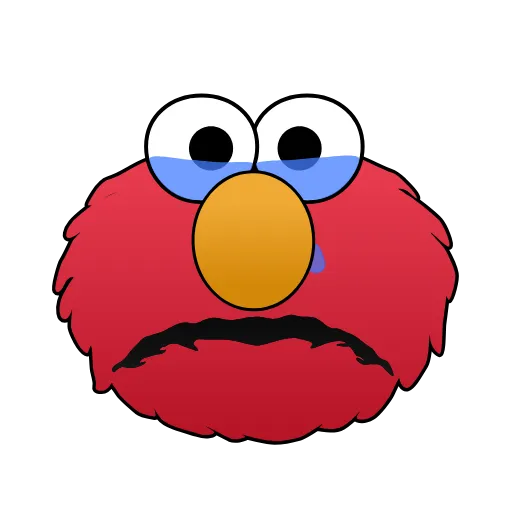 Стикер 8 Sesame Street Elmo