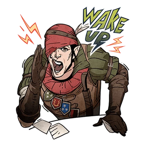 ⚡ Стикер «wiedźmin» для Telegram