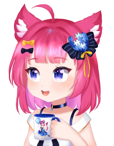 🤔 Стикер «Wiki chan» для Telegram
