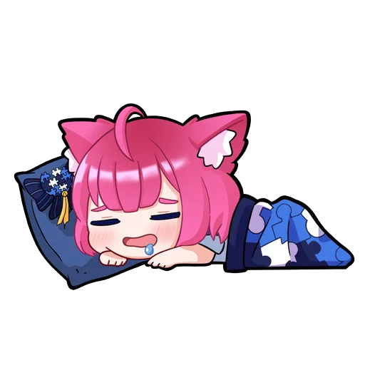 😴 Стикер «Wiki chan» для Telegram