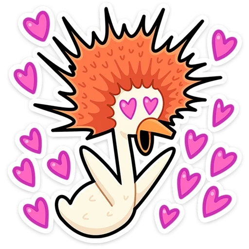 😍 Стикер «Дикие гусыни» для Telegram