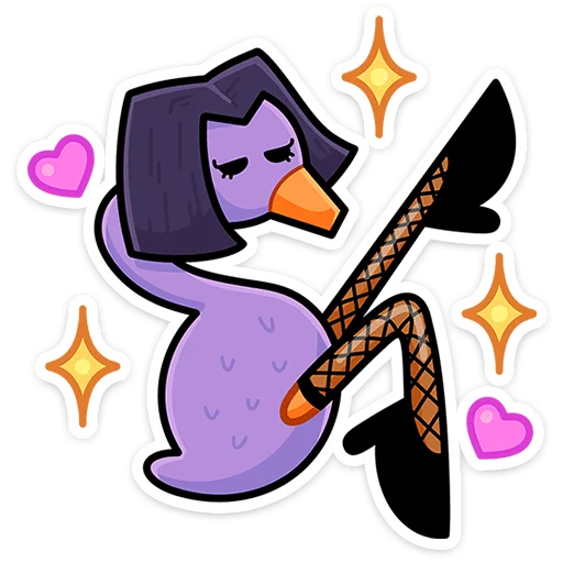 🥰 Стикер «Дикие гусыни» для Telegram