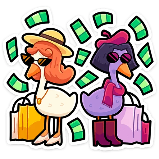 ⭐ Стикер «Дикие гусыни» для Telegram