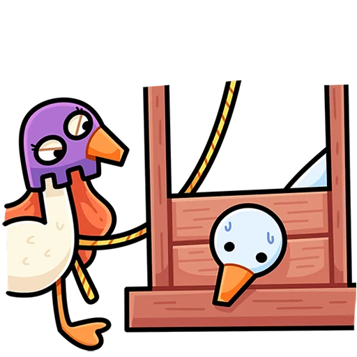 😐 Стикер «Дикие гусыни Без Текста» для Telegram