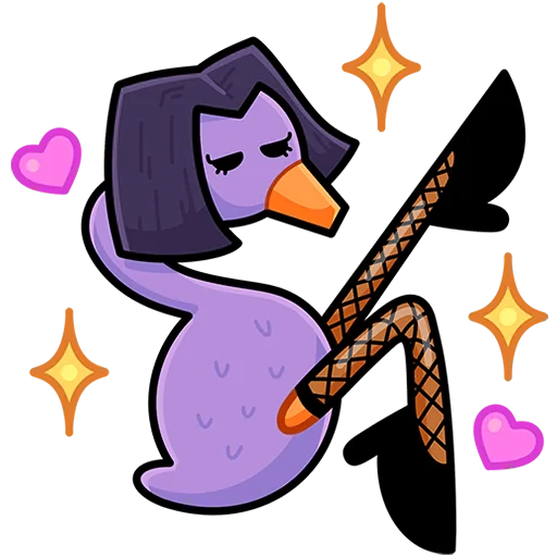 😏 Стикер «Дикие гусыни Без Текста» для Telegram