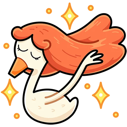😌 Стикер «Дикие гусыни Без Текста» для Telegram