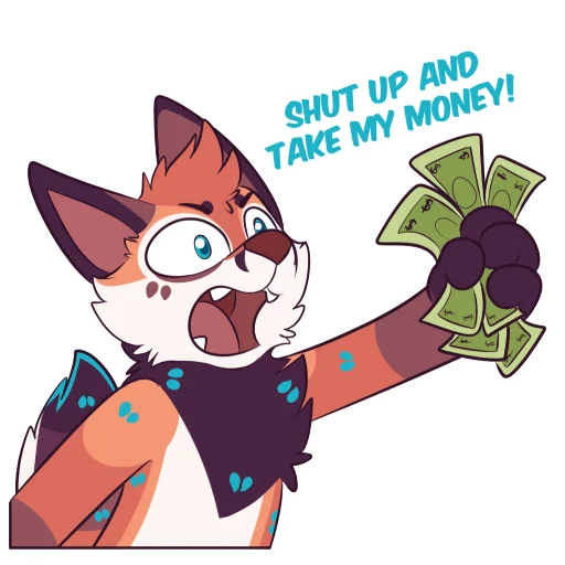 💵 Стикер «Wilde Fox» для Telegram