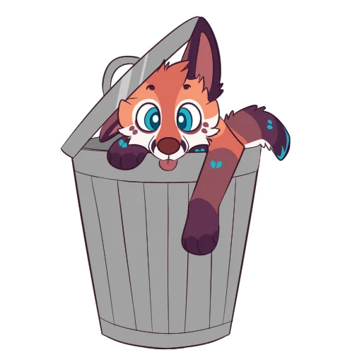🗑 Стикер «Wilde Fox» для Telegram